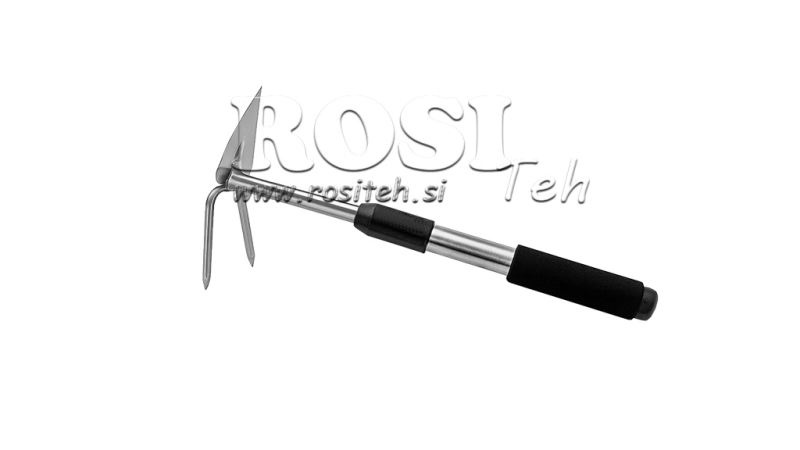 MALA ŠPIČASTA MOTIKA S ALU DRŠKOM, 2 ZUPCA