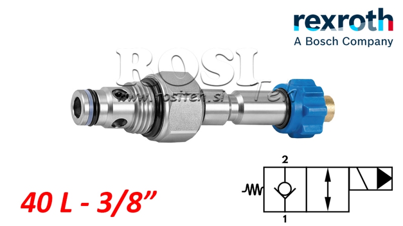 HIDRAULIČNI ZATVORENI ELEKTROMAGNETSKI KONTROLER ZA 2-PUTNI VENTIL REXROTH 3/8 40-LIT