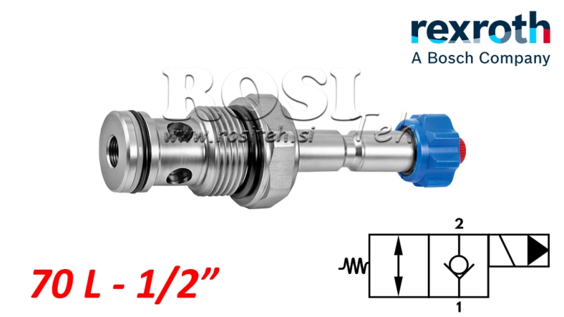 HIDRAULIČNI ZATVORENI ELEKTROMAGNETSKI KONTROLER ZA 2-PUTNI VENTIL REXROTH 1/2 70-LIT