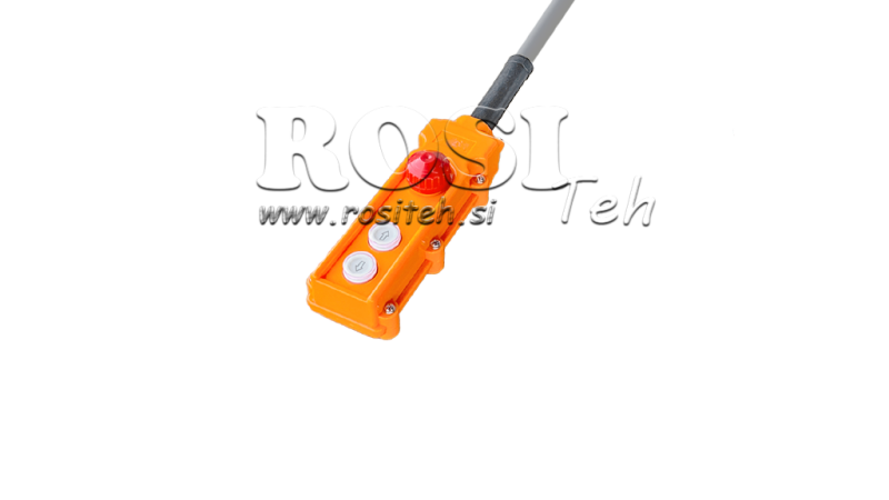 SET DALJINSKIH PREKIDAČA 2 TIPKE + HITNO ISKLJUČIVANJE U KUĆIŠTU SA KABLOM