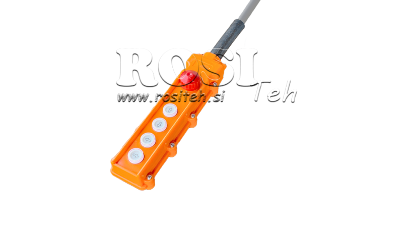 DALJINSKI PREKIDAČ SET 4 TIPKE + HITNO ISKLJUČENJE U KUĆIŠTU S KABLOM