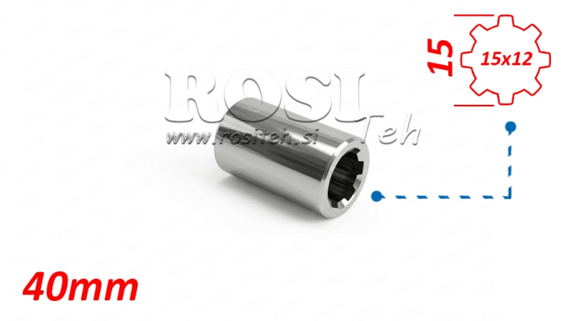 KARDANSKI ADAPTER ČAHURA 15x12 (8 ZUBA) (40 mm)
