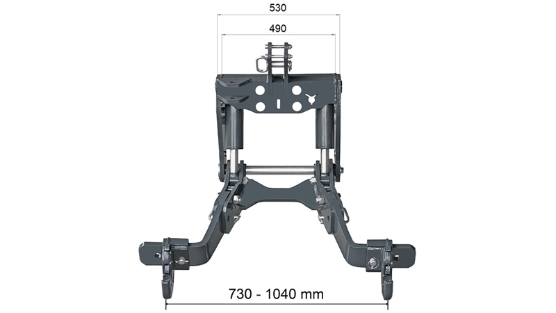UNIVERZALNI KIT PREDNJA ČELNA HIDRAULIKA CAT. 2 - FLEX ZA TRAKTOR 1500 KG (RAL PO VAŠEM IZBORU)