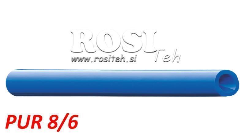 PU 8/6 PUR PLAVA ZRAČNA CEV POLIURETAN