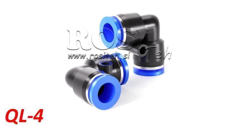 PNEUMATSKI UTIČNIK KUTNI SPOJNIK TPA BEZ NITI QL-4