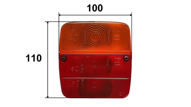 SVJETLO ZADNJE LIJEVO KVADRATNO 3 POZ