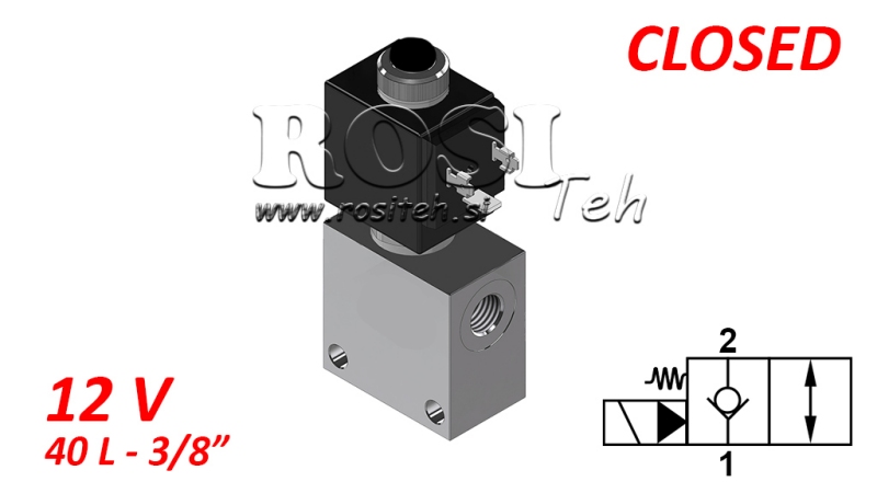 2 PUTNI VENTIL 3/8 (NC) 12V - 40lit