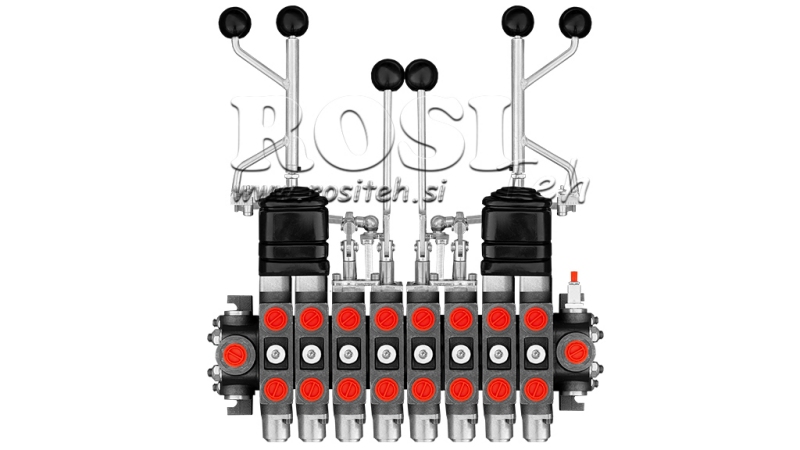 HIDRAULIČNI VENTIL HIAB 8xPC70 + 2x EURO JOYSTICK 3 POZ