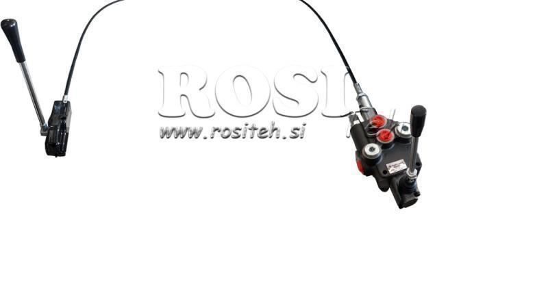 JOYSTICK DVOJNA DRŠKA 3 m HIDRAULIČNI VENTIL 1xP40 litara