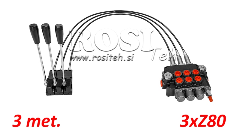 KIT 3xZ80 + JOYSTICK 1 POZICIJA L3000