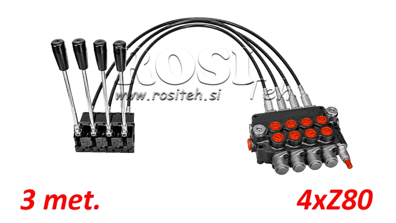 KIT 4xZ80 + JOYSTICK 1 POZICIJA L3000