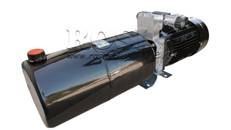 MINI HIDRAULIČKI AGREGAT 380V AC (2.2 kW) 120 bar - 8.0 cc - 11.2 lit/min - rezervoar 12 lit