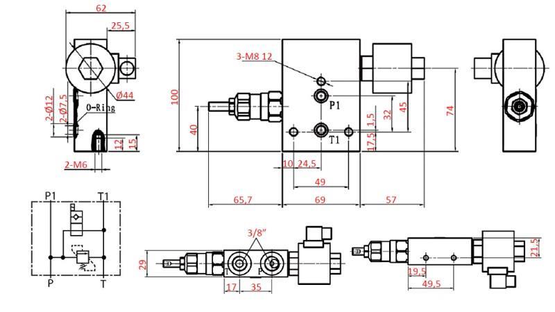 ULAZNI SEGMENT ZAOBILAŽENJA S SIGURNOSTI ZA YEAT-UKLONJIVI VENTIL 12V