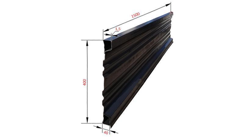 BOČNA PLOČA ZA PRAŽNJENJE PRIKLJUČKA 1.5 MET. - VISINA 400 mm