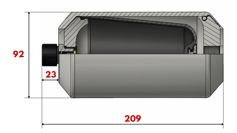 HIDRAULIČNI AKUMULATOR 0,75 LIT - M18x1,5