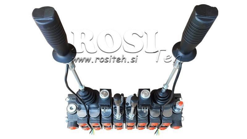 HIDRAULSKI VENTIL HIAB 8xPC70   2x JOYSTICK - ELEKTRIČNA KONTROLA 12V