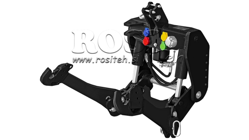 UNIVERZALNI KIT PREDNJA ČELNA HIDRAULIKA 2KAT ZA TRAKTOR 1500kg CRNA (RAL 9005)