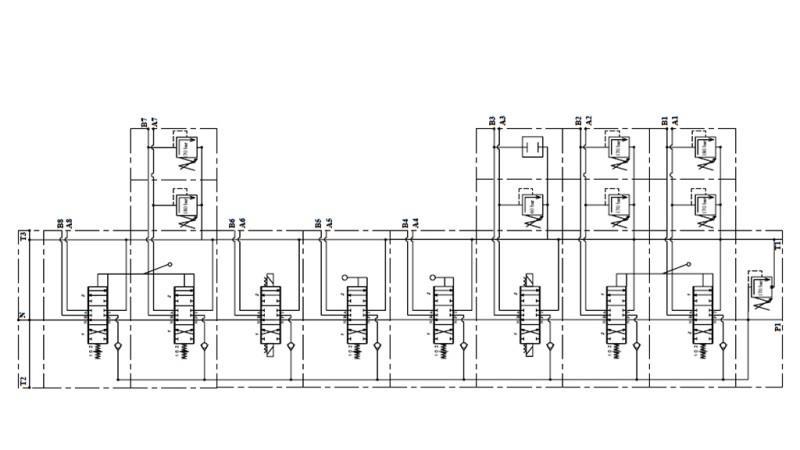 HIDRAULSKI VENTIL HIAB 8xPC70   2x JOYSTICK - ELEKTRIČNA KONTROLA 12V