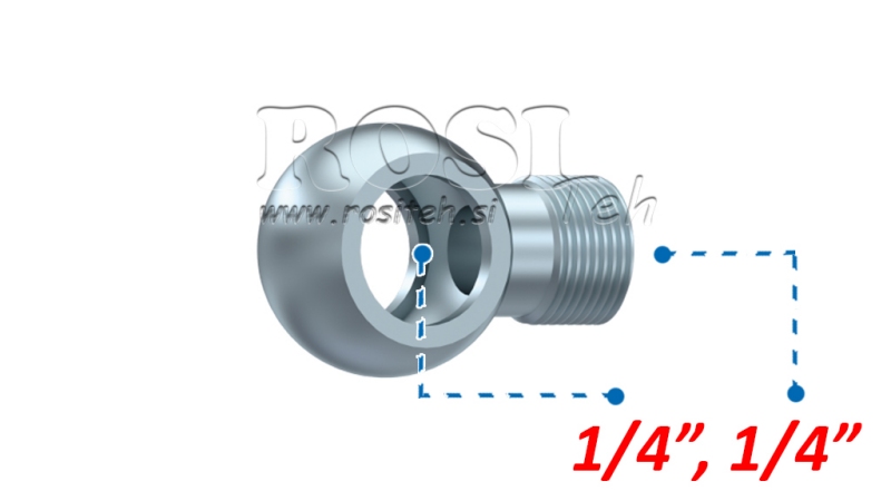 HIDRAULIČNI PRIKLJUČAK OČNI 1/4-1/4