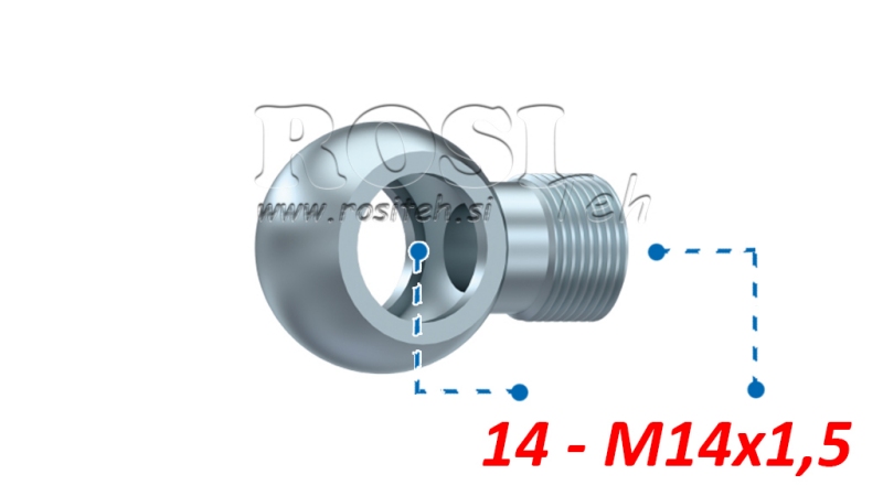 HIDRAULIČNI PRIKLJUČAK OČNI M14X1,5-14