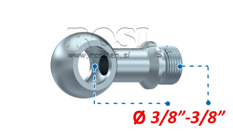 HIDRAULIČNI PRIKLJUČAK OČNI 3/8-3/8