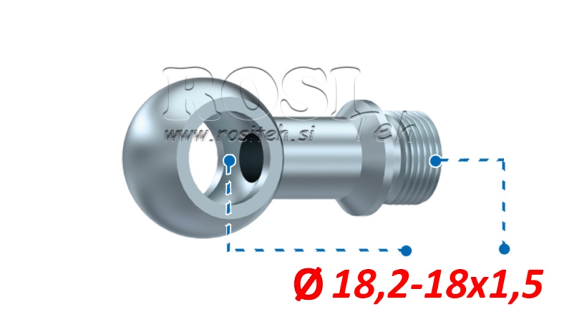 HIDRAULIČNI PRIKLJUČAK OČNI 18,2-M18X1,5