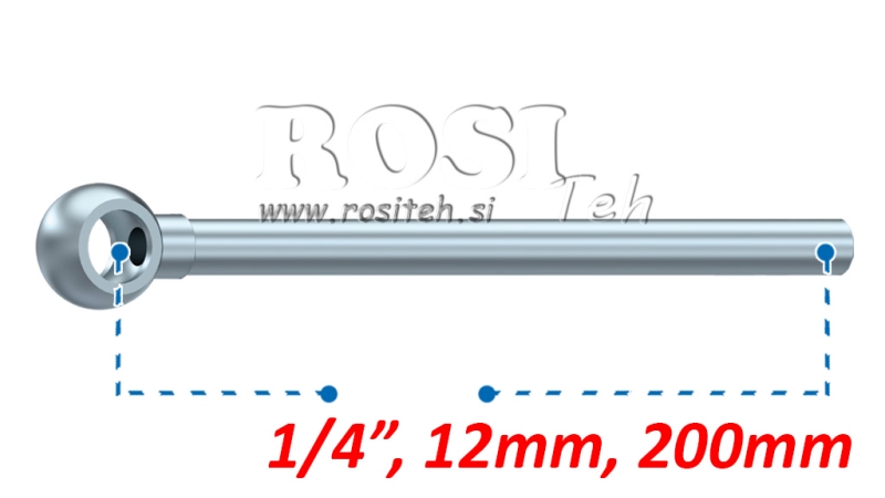 METALNA CIJEV BANJO 12MM 1/4 200MM