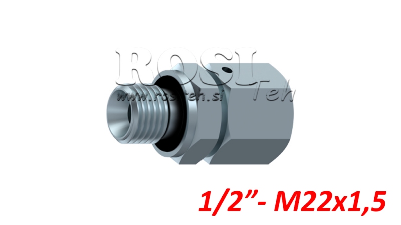 HIDRAULIČKI DVOVIJAČNIK UVOJNI VIJAK AOVR ED BSP1/2 - M22X1,5