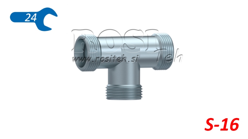 HIDRAULIČNI T-KOMAD S-16 MUŠKI M24X1,5
