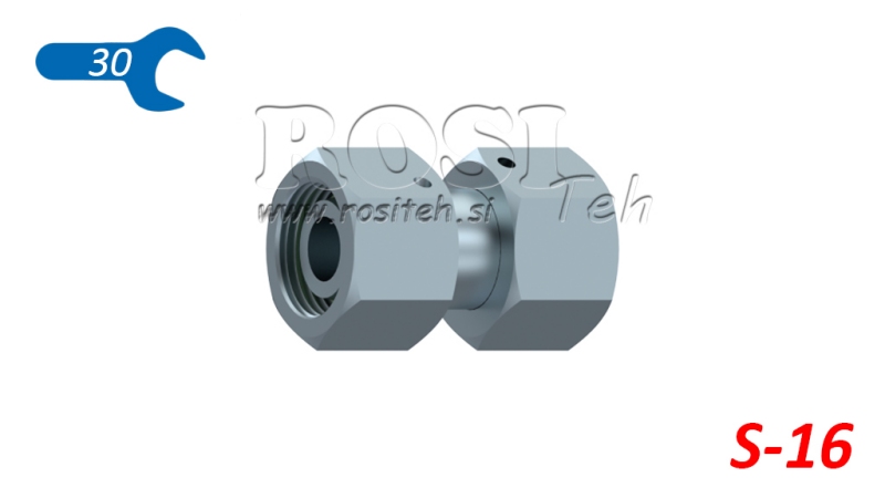 HIDRAULIČNI DVOSTRUKI SPOJ S OKRETNOM MATICOM (16S) M24X1,5