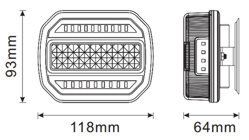 LED MAGNETNA SVJETLO KIT - BEŽIČNI 12/24V CANBUS