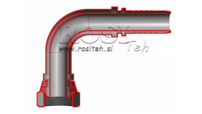 HIDRAULIČNI PRIKLJUČAK BSP ŽENSKI KOLJENO 90° DN10-M20x1,5
