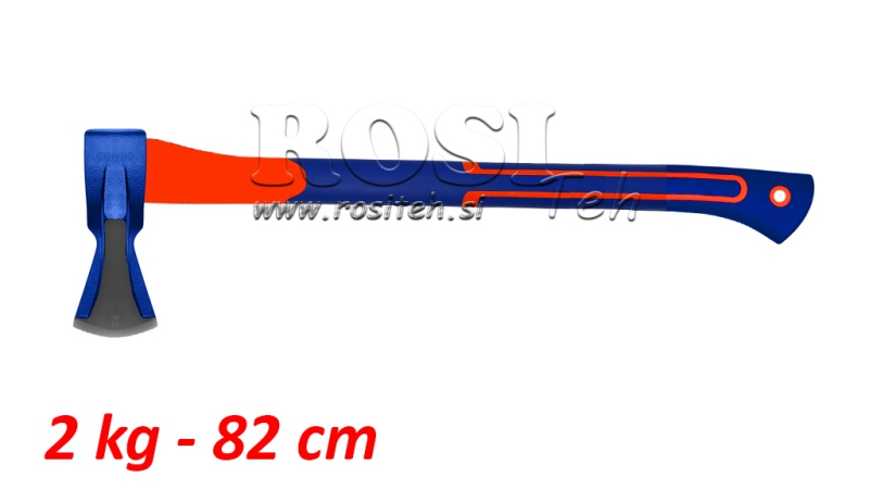 SJEKIRA ZA CIJEPANJE DRVA S KARBON DRŠKOM - 2 kg - 82 cm