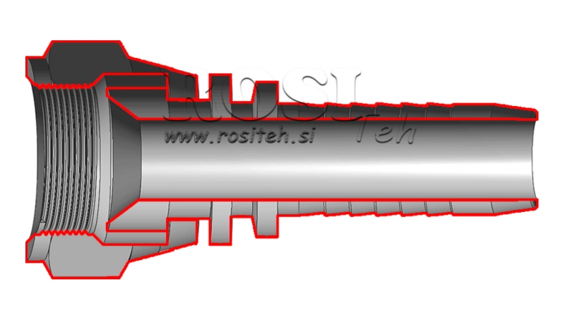 HIDRAULIČNI PRIKLJUČAK DKJ JIC74° ŽENSKI DN25-1 3/16-12