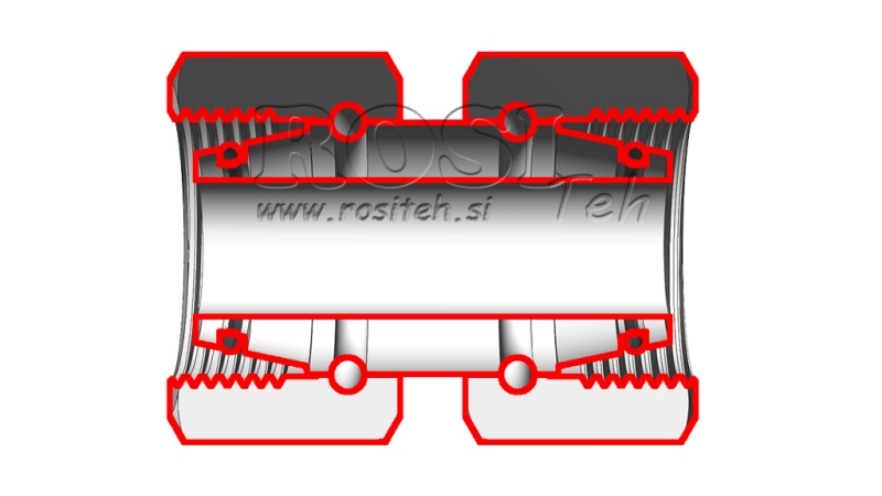 HIDRAULIČNI DVOSTRUKI SPOJ S OKRETNOM MATICOM (16S) M24X1,5