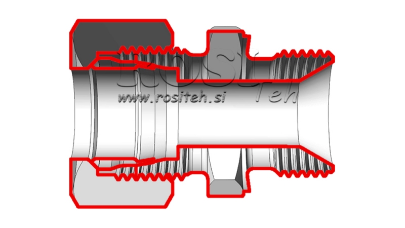 HIDRAULIČNI DVOSTRUKI VIJAK S MATICOM AL8-BSP3/8
