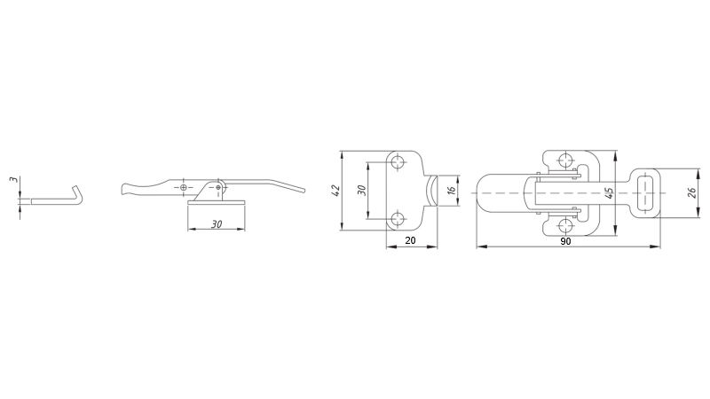 ZATVARAČ ZA STRANICE TIP NAPA L