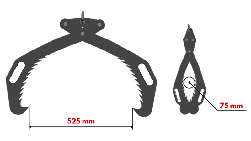 RUČNA ŠUMARSKA KLJEŠTA GRIPPER HD50 (500mm) - OBOJANA