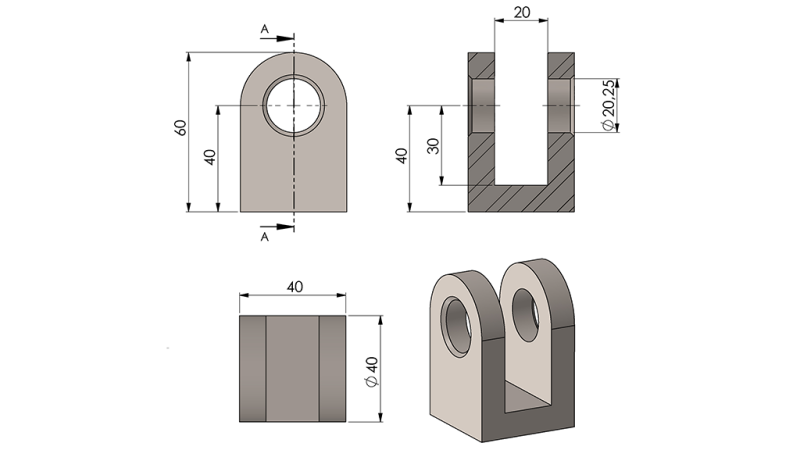 VILICE ZA CILINDAR 40mm - fi20