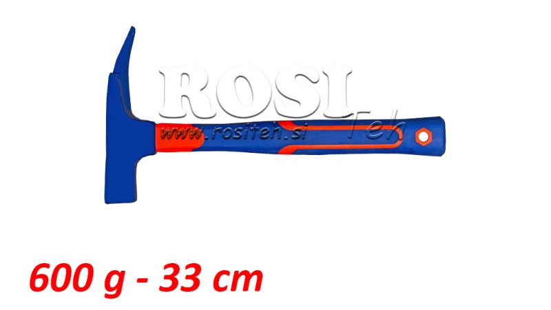 TESARSKI ČEKIĆ S KARBON DRŠKOM - 600 g - 33 cm