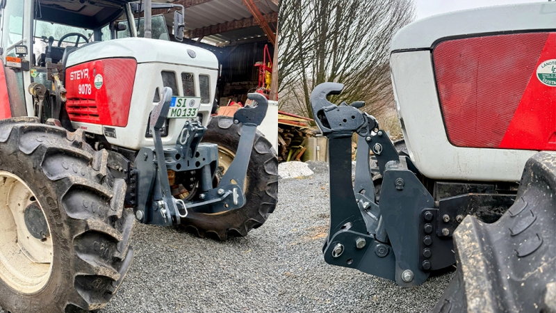 UNIVERZALNI KIT PREDNJA ČELNA HIDRAULIKA 2KAT ZA TRAKTOR 1500kg