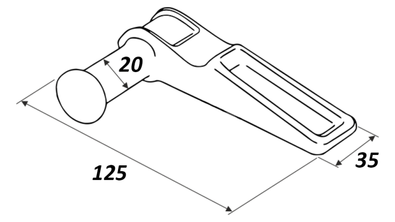 KLIN ZA ZATVARAČ STRANICE TIP MAROTTA LJEVO