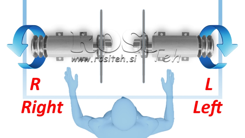 OSOVINA ZA CIRKULAR LIJEVANOŽELJEZNA 400MM (DESNI NAVOJ)