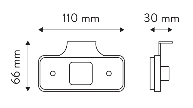 LED OZNAČAVAJUĆE SVJETLO CRVENO 12V
