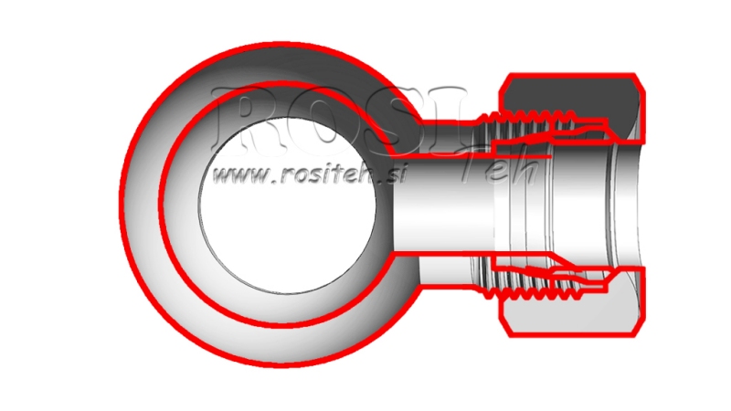 METALNA CIJEV BANJO 1/2 S MATICOM