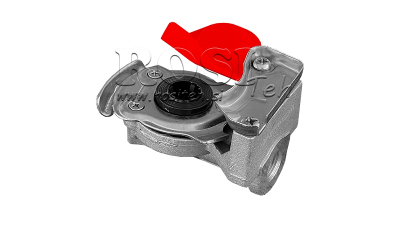 BRZA SPOJKA MUŠKA ZA ZRAK CRVENA