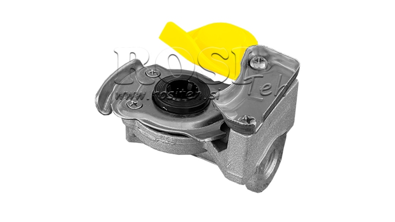 BRZA SPOJKA MUŠKA ZA ZRAK ŽUTA