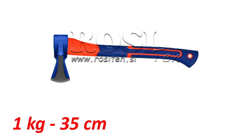 SJEKIRA ZA CIJEPANJE DRVA S KARBON DRŠKOM - 1 kg - 35 cm