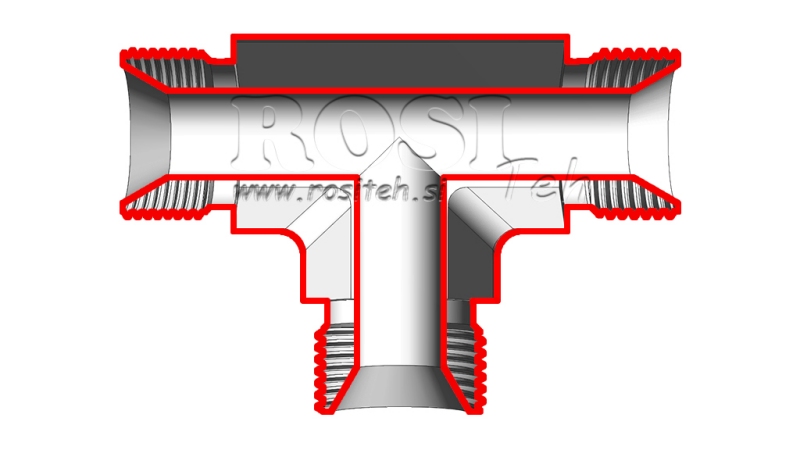 HIDRAULIČNI T KOM BSP MUŠKI-MUŠKI 1/2