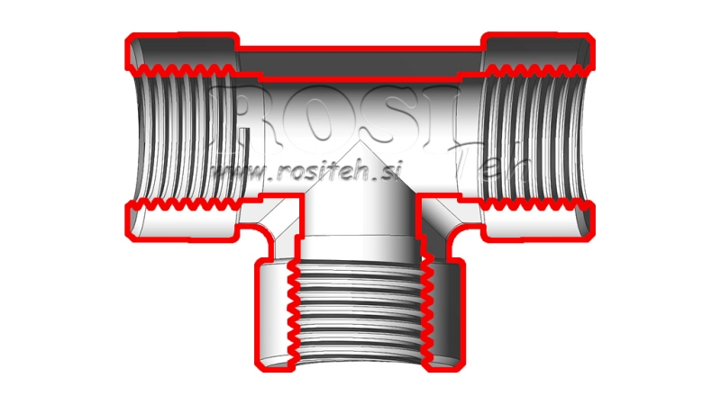HIDRAULIČNI T KOM ŽENSKI-ŽENSKI 1/2